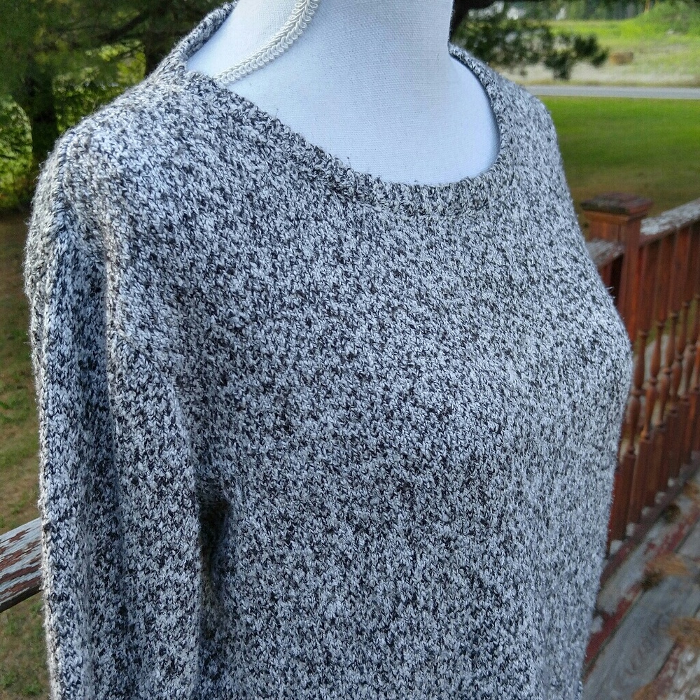 Gray Marled double pocket sweater, by J.Jill, sz S
